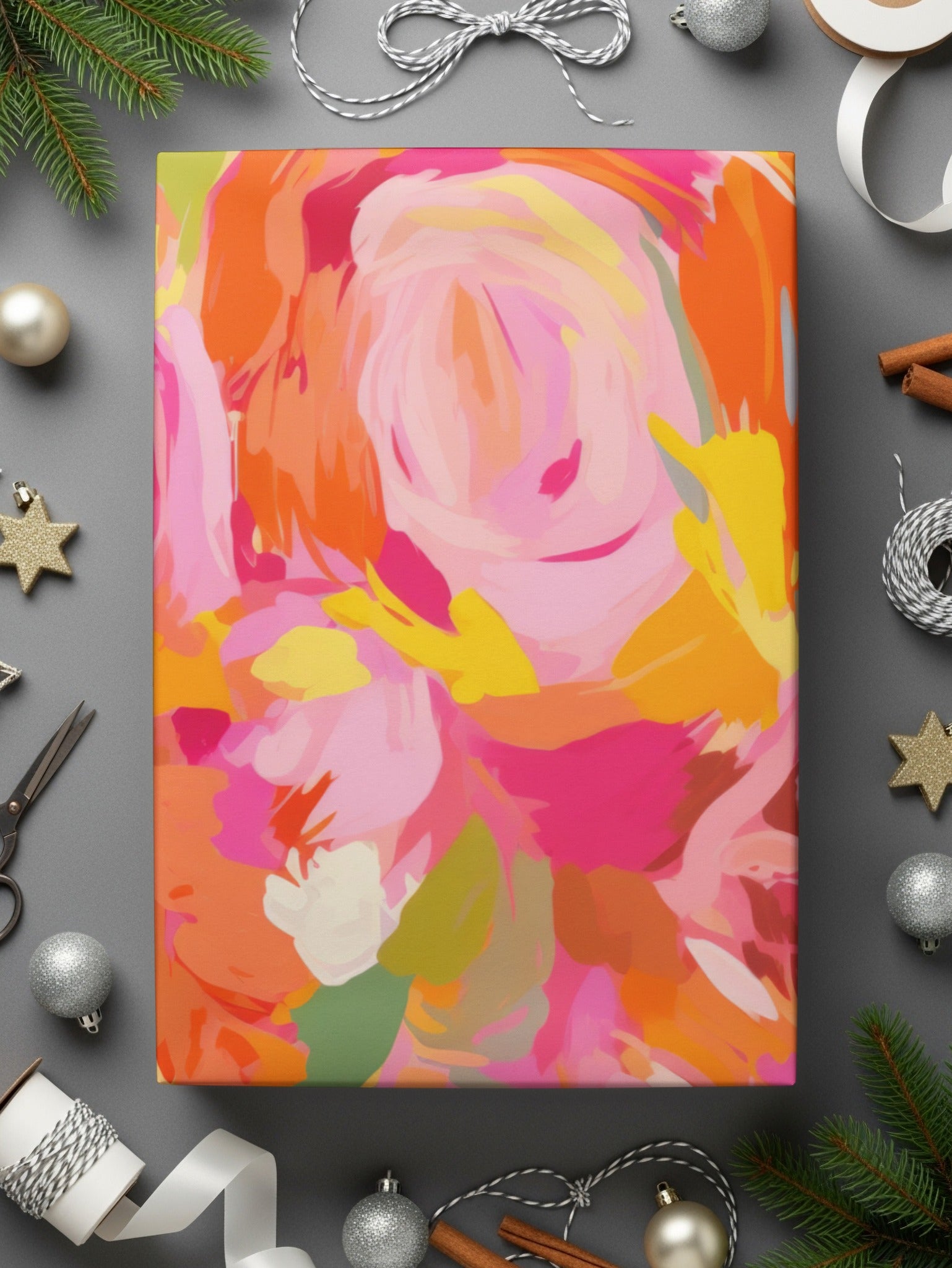 Vibrant Abstract Floral Art Canvas Wall Decor