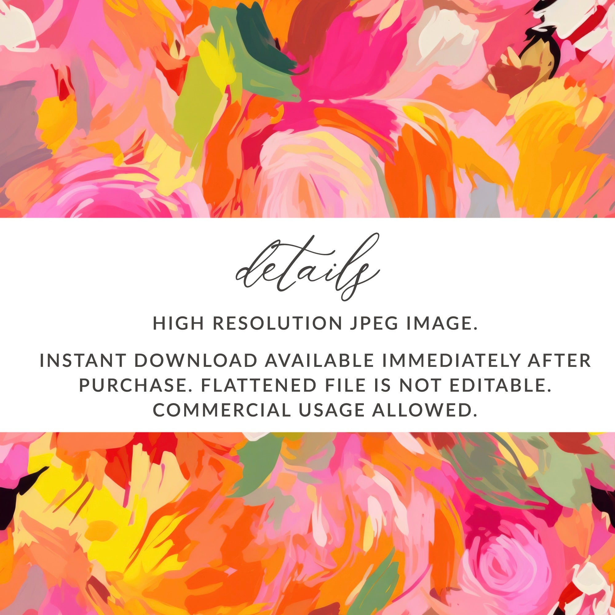 Vibrant Floral High-Resolution Printable JPEG Image