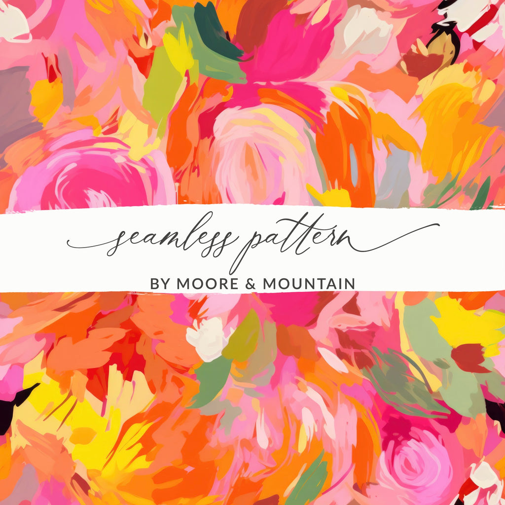 Colorful Floral Seamless Pattern by Moore & Mountain