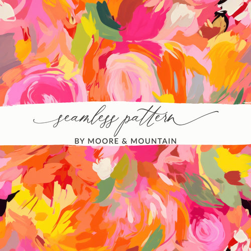 Colorful Floral Seamless Pattern by Moore & Mountain