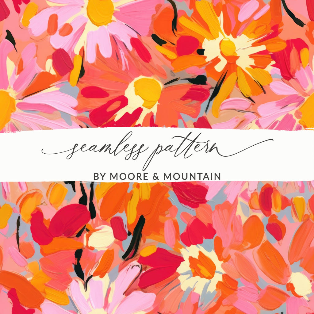 Seamless Floral Abstract Pattern by Moore & Mountain