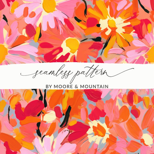 Seamless Floral Abstract Pattern by Moore & Mountain