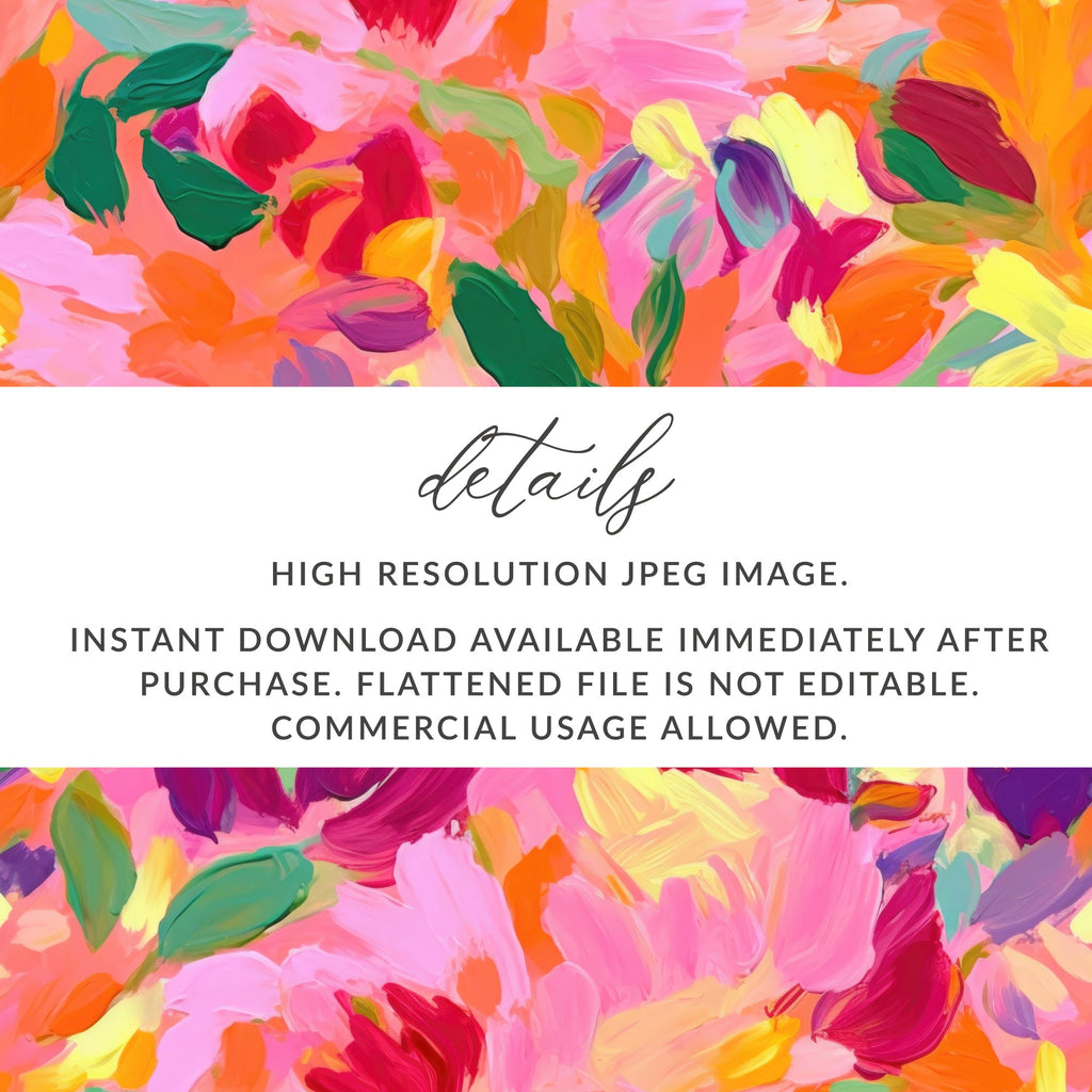 High Resolution Colorful Abstract Digital Art Print