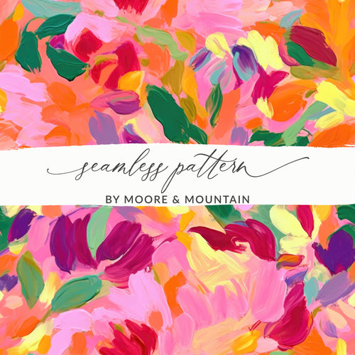Vibrant Floral Seamless Pattern by Moore & Mountain