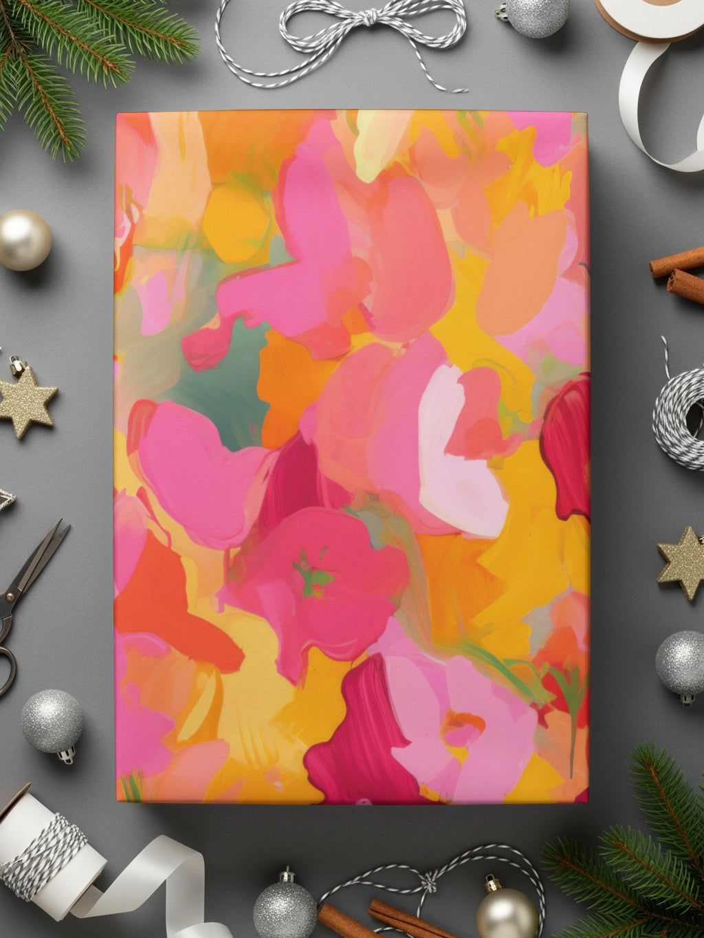 Vibrant Abstract Floral Artwork Perfect Gift Choice