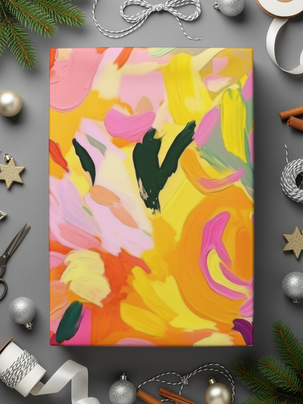 Vibrant Multicolor Abstract Art Design Canvas Poster
