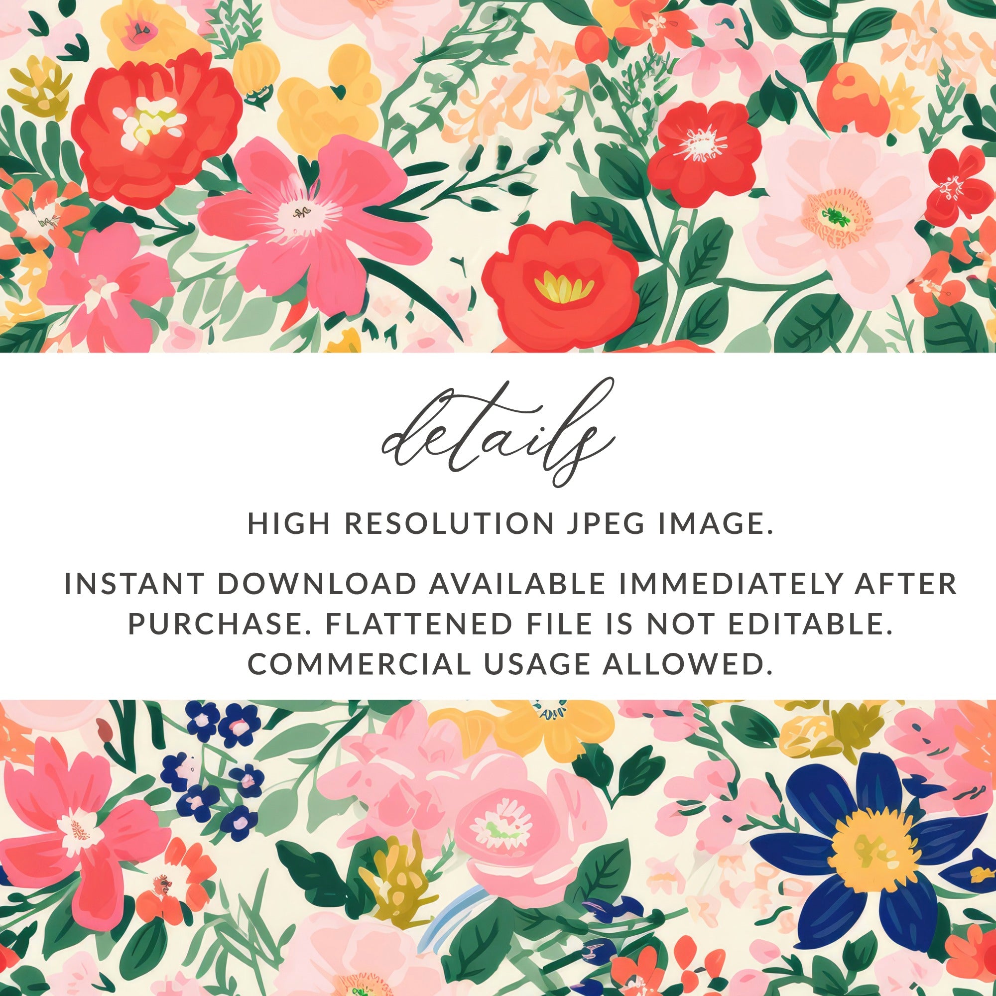 High Resolution Floral JPEG Image for Commercial Use