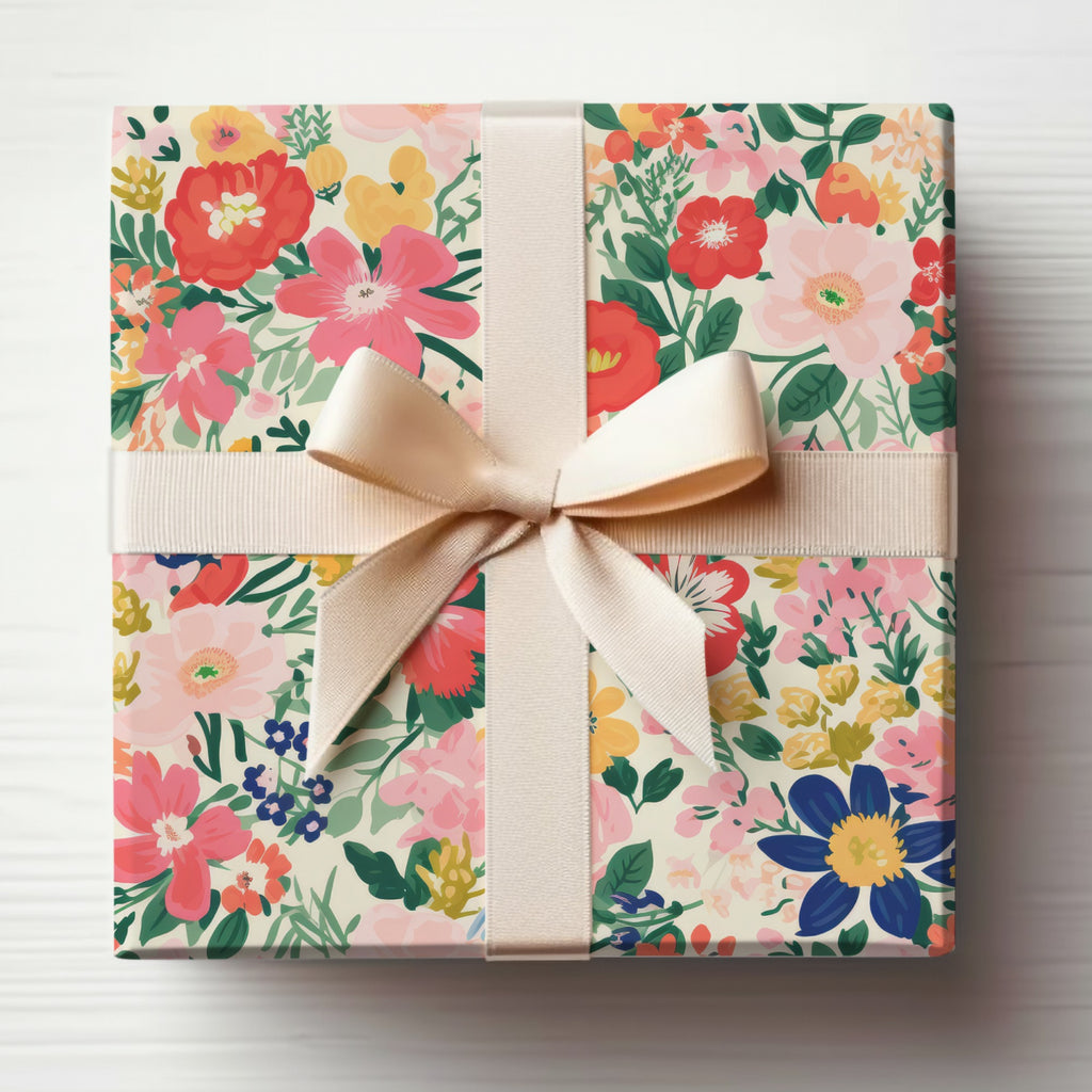 Floral Gift Box with Ribbon for Special Occasions