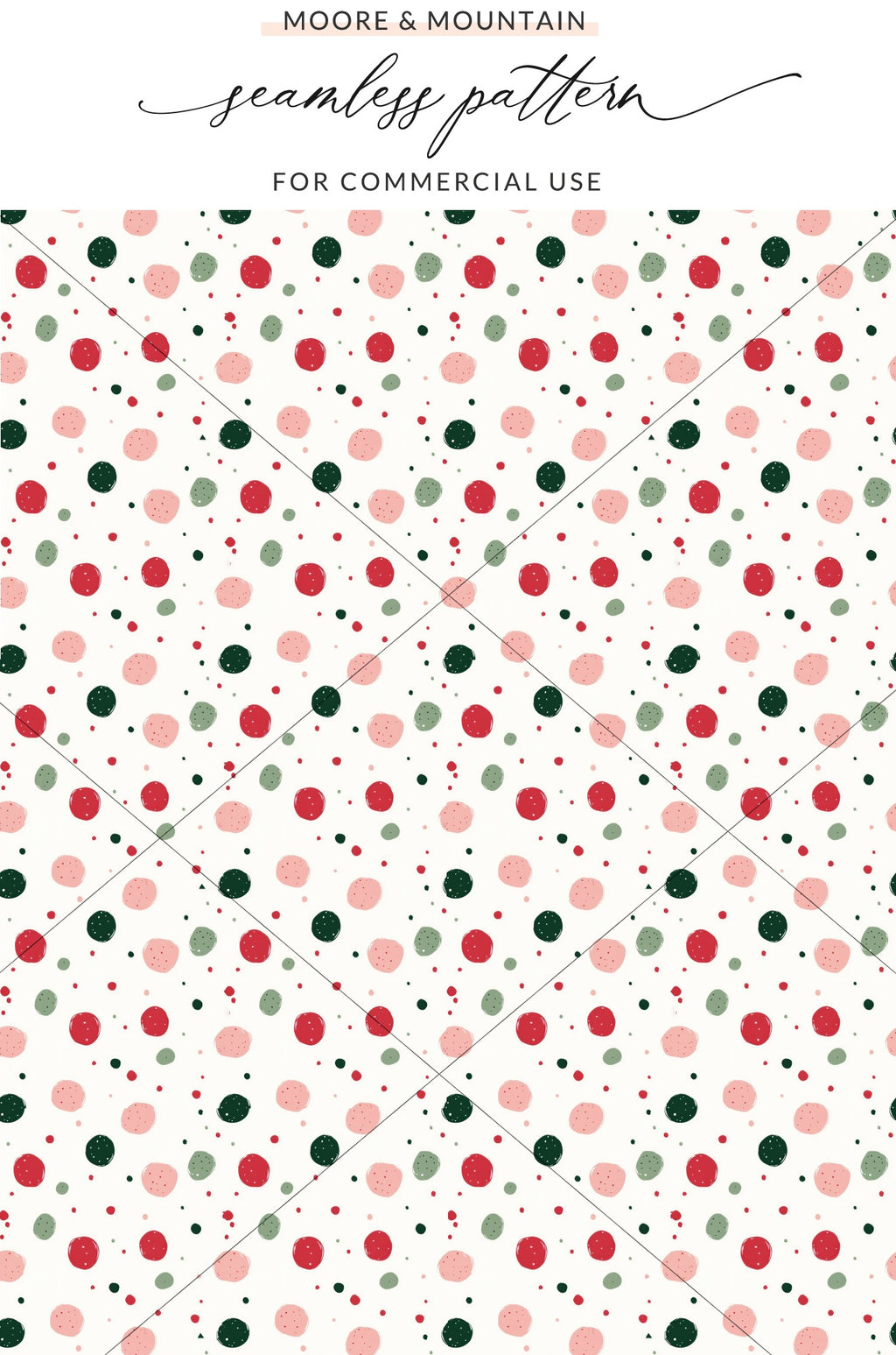 Moore and Mountain Seamless Pattern for Commercial Use