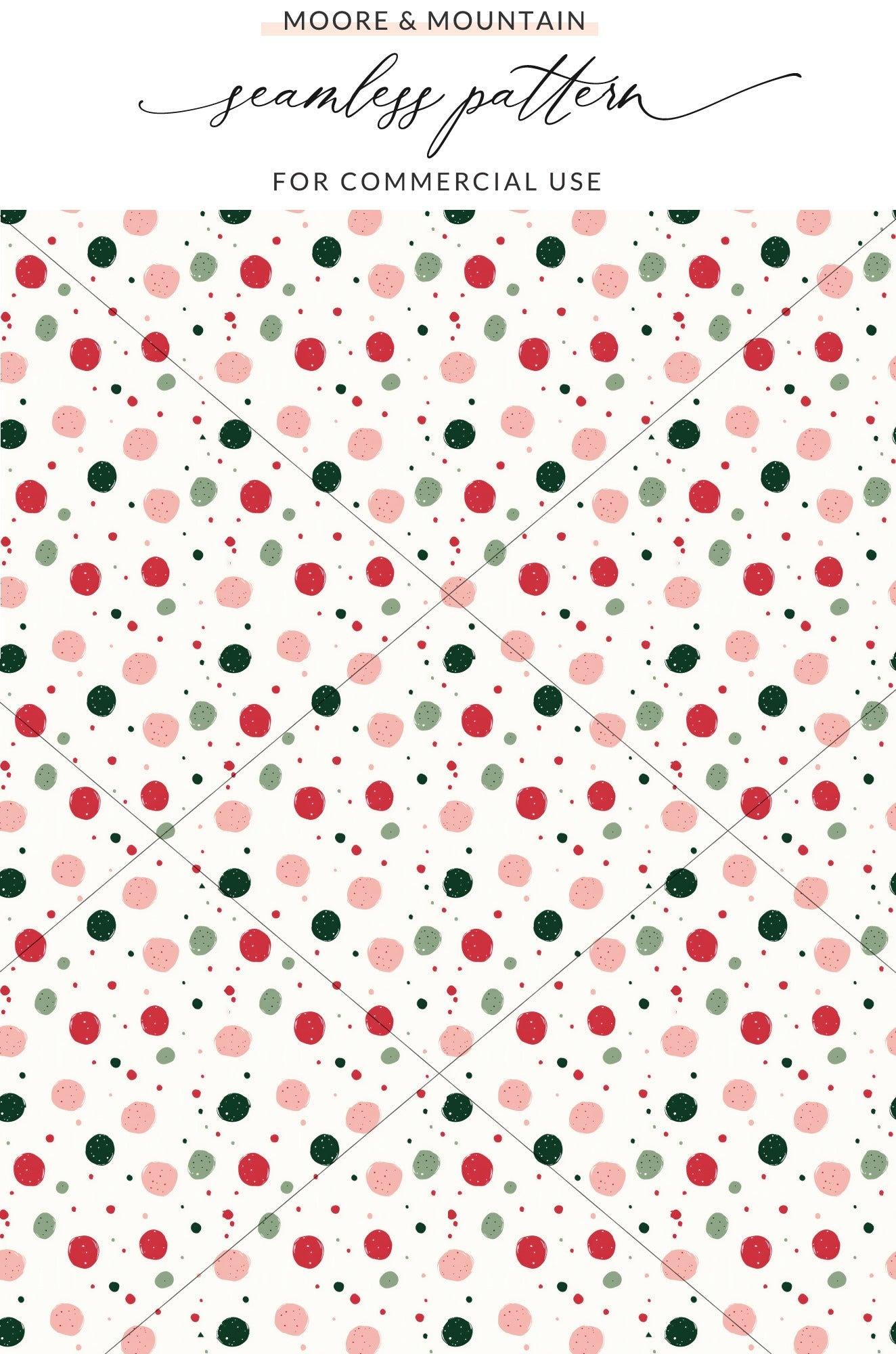 Moore and Mountain Seamless Pattern for Commercial Use