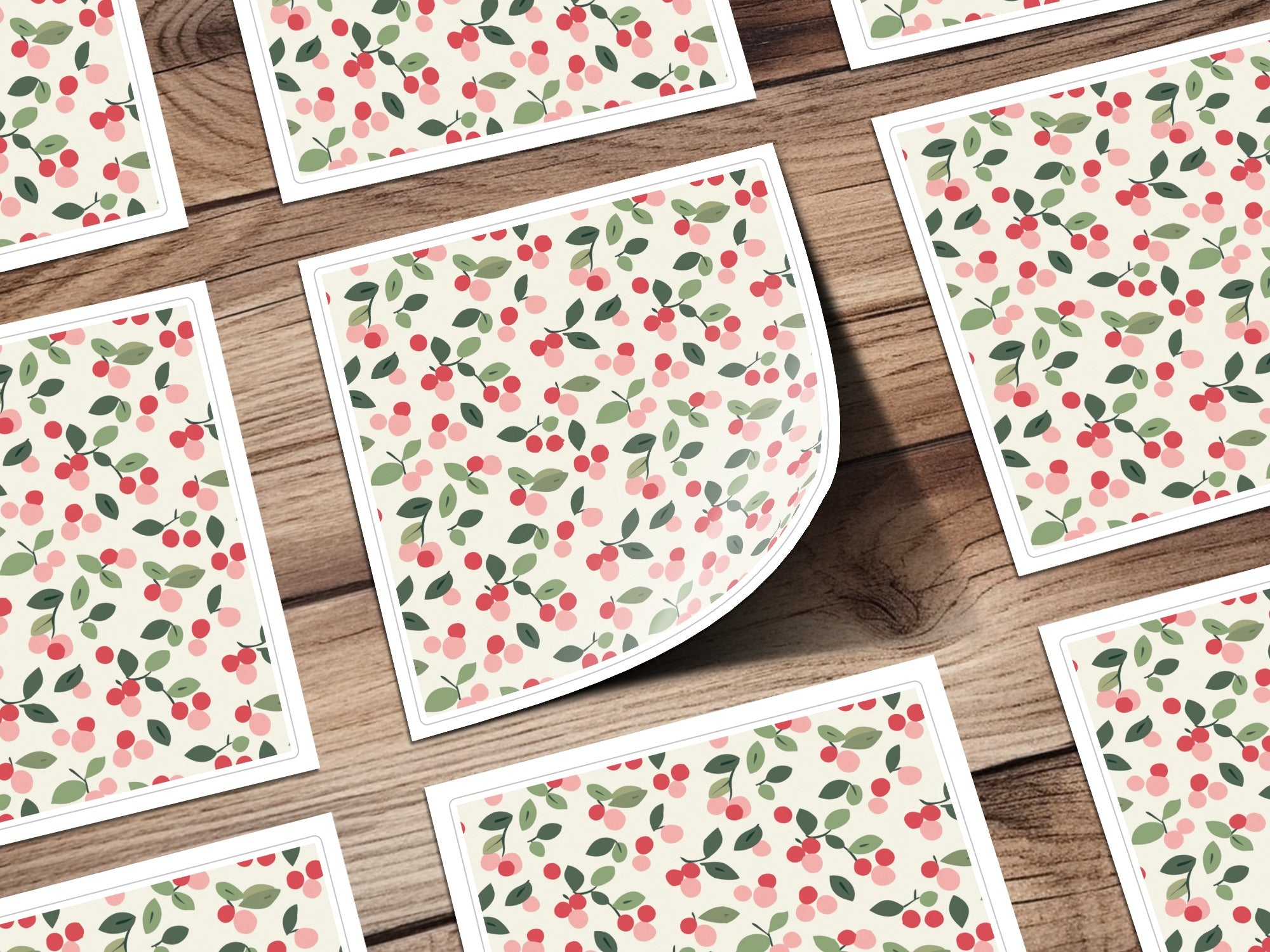 Cherry Blossom Pattern Decorative Sticker Sheets
