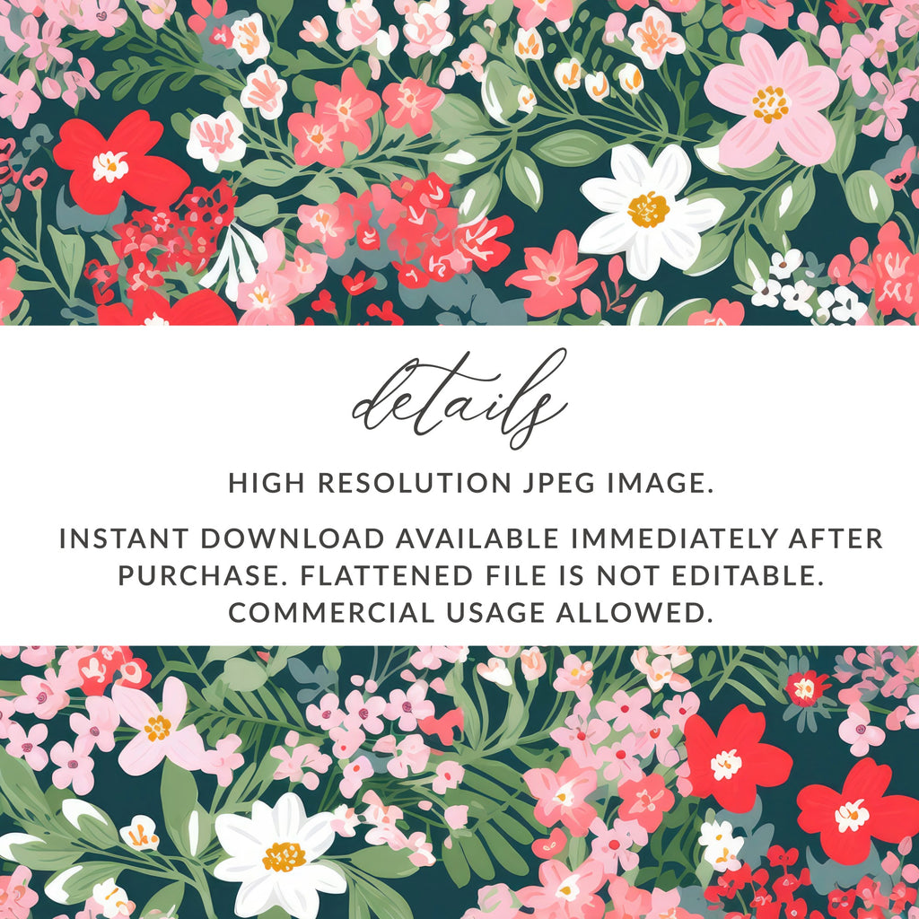 Instant Download High Resolution Floral JPEG Image