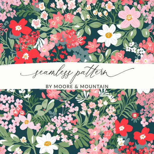 Seamless Floral Pattern by Moore & Mountain Design