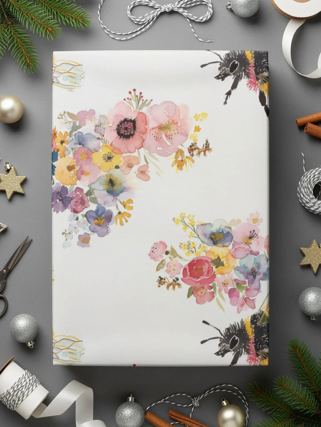 Bumble Bee Digital Paper Seamless Bee Background Watercolor Bumblebee Pattern - Moore and Mountain