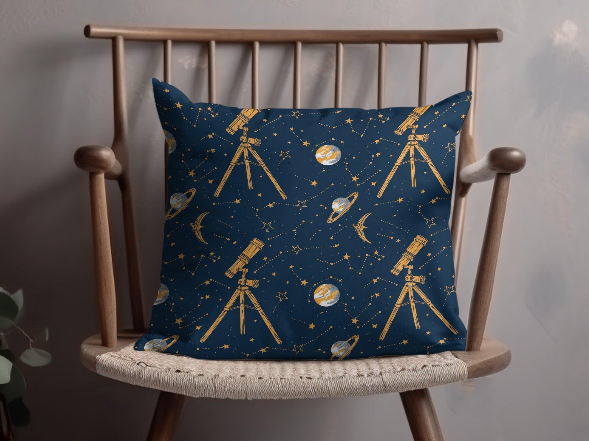 Celestial Seamless Pattern Digital Paper, Telescope, Planets, Stars, Galaxy, Astronomy Design, Scrapbooking, Fabric Print, DIY Project - Moore and Mountain