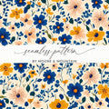 Seamless Floral Pattern by Moore and Mountain Design