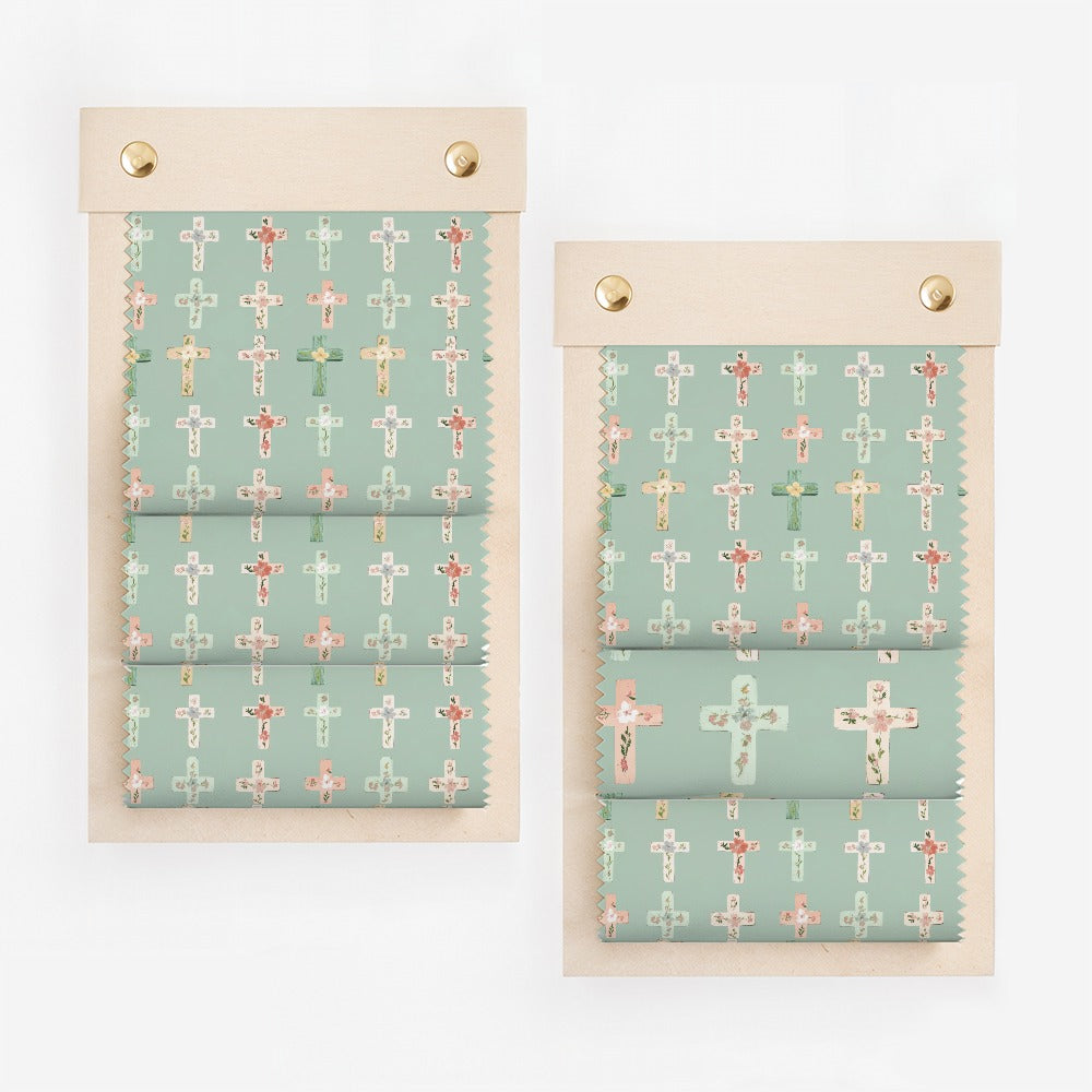 Floral Cross Patterned Wallpaper Roll for Home Decor