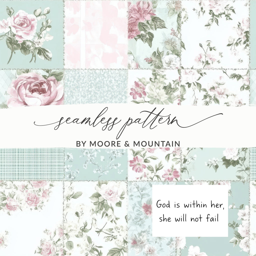 Seamless Pattern Floral Design by Moore & Mountain
