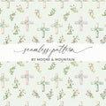 Floral Crosses Seamless Pattern by Moore and Mountain