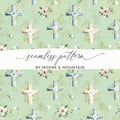 Elegant Cross and Floral Design Seamless Pattern