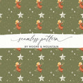Christmas Angel Digital Paper, Seamless Pattern, Holiday Print, Stars Design, Festive Scrapbook Paper, Digital Download, JPEG File - Moore and Mountain