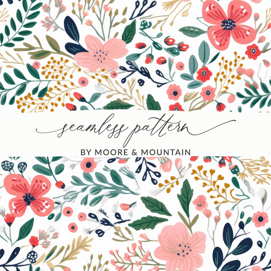 Seamless Floral Pattern by Moore & Mountain Design