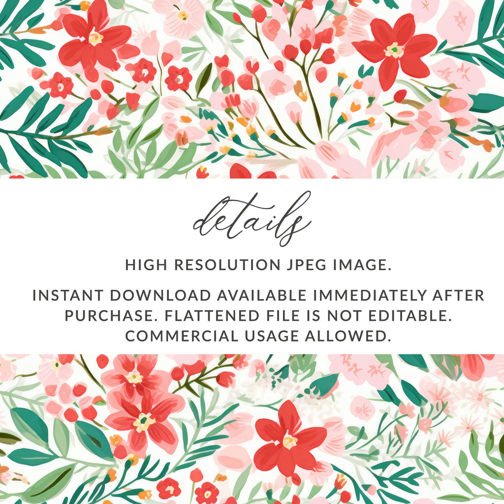 High Resolution Floral Pattern Instant Download Image