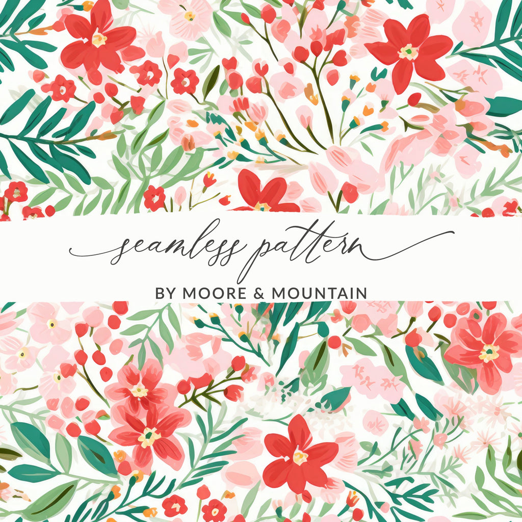 Vibrant Floral Seamless Pattern by Moore & Mountain