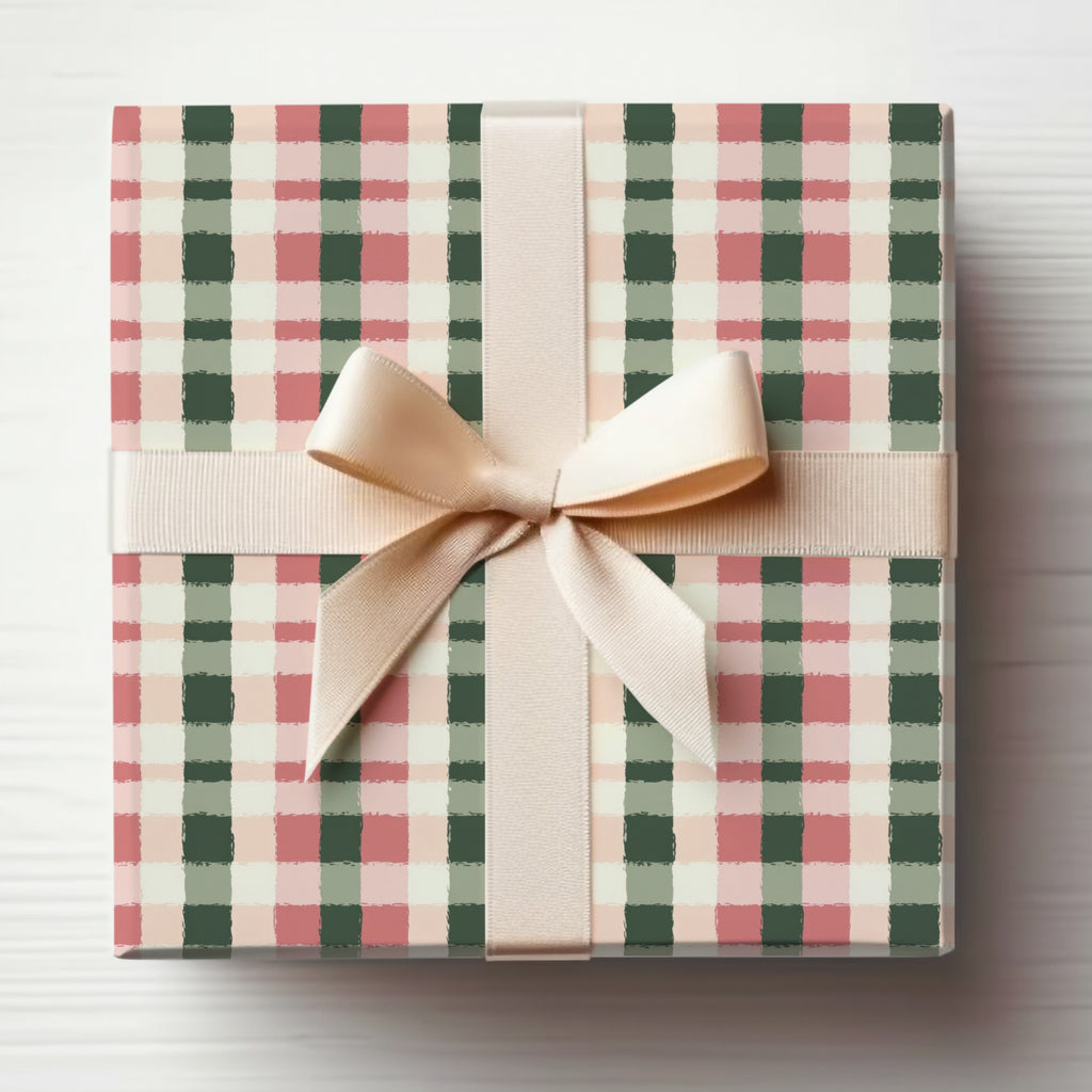 Beautiful Plaid Gift Wrapped Box for Any Occasion