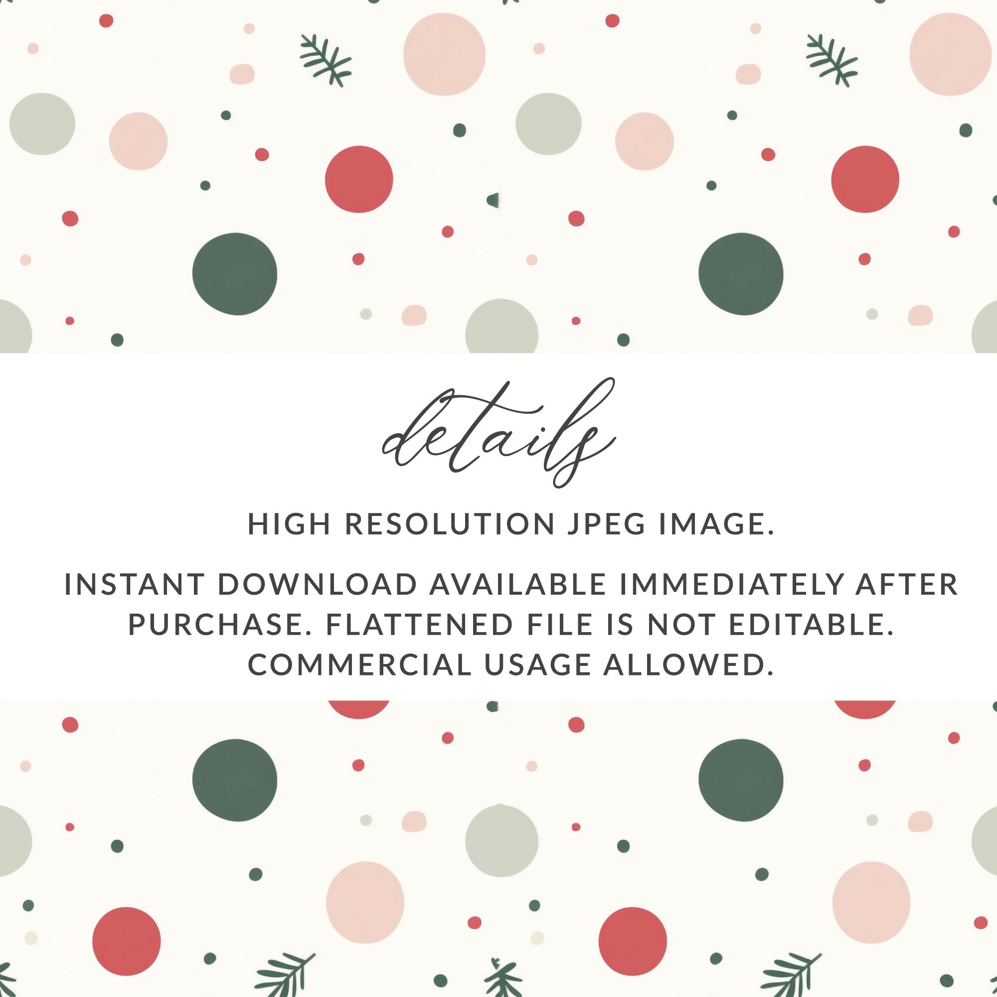 High Resolution JPEG Image Instant Download Product