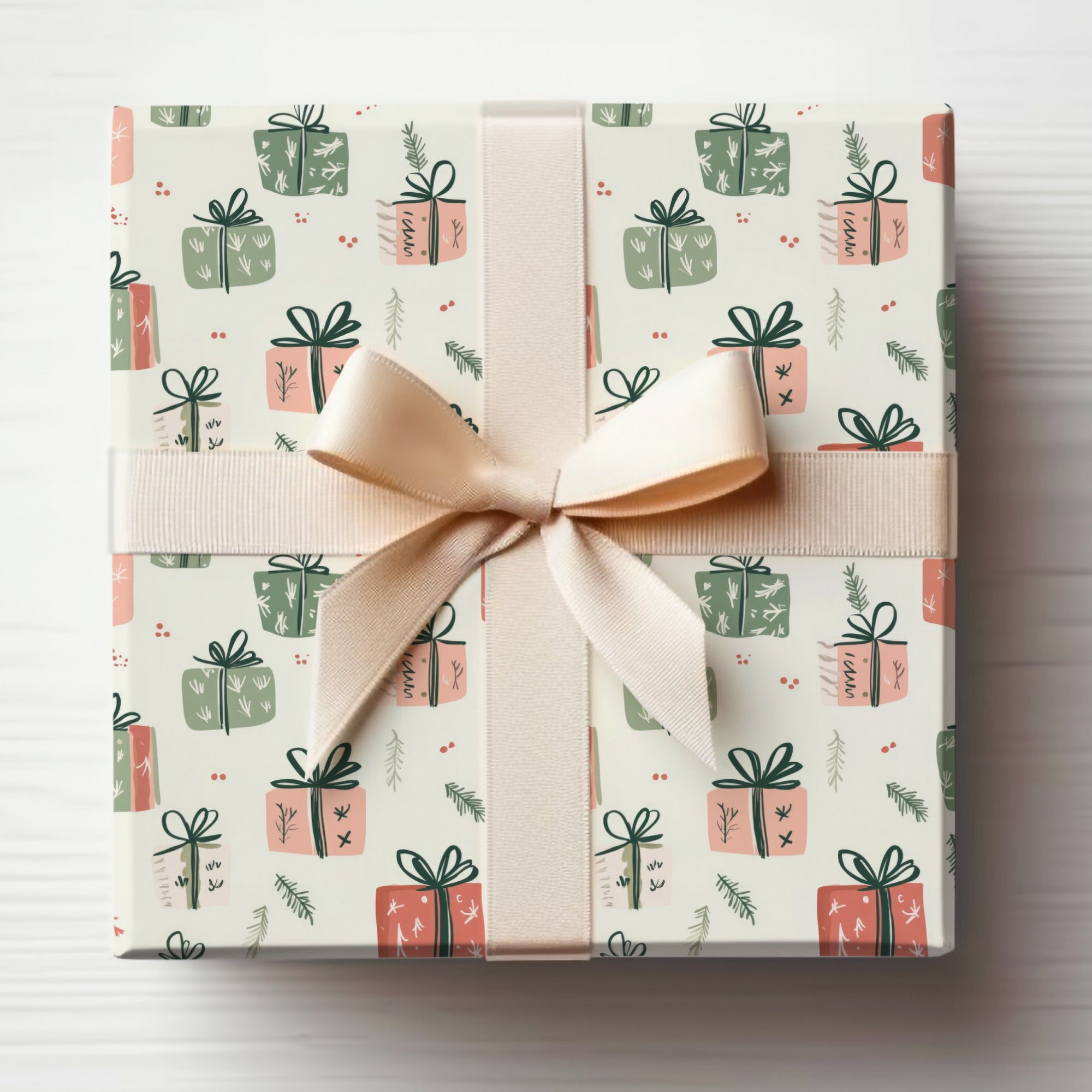 Festive Gift Box with Ribbon Bow for Special Occasions