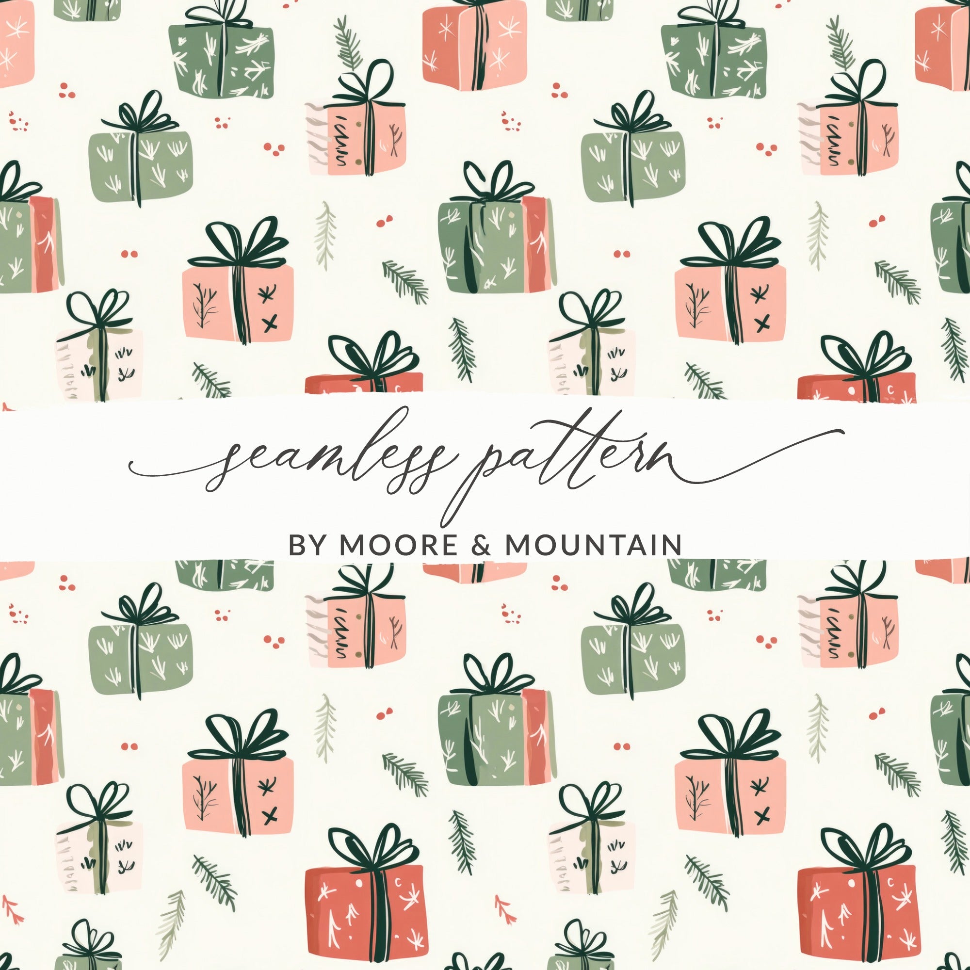 Festive Gift Box Pattern by Moore & Mountain product