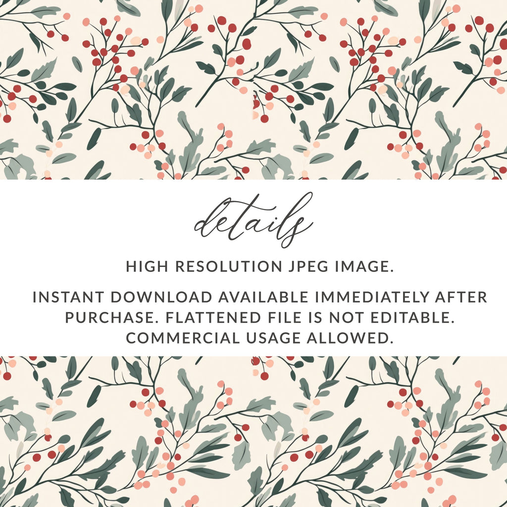 High Resolution Floral Branches Design Instant Download
