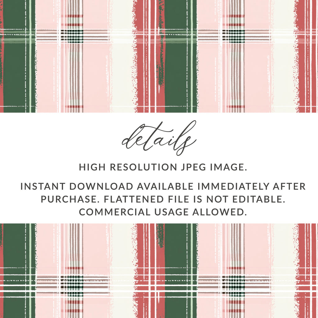 High Resolution JPEG Instant Download Plaid Pattern