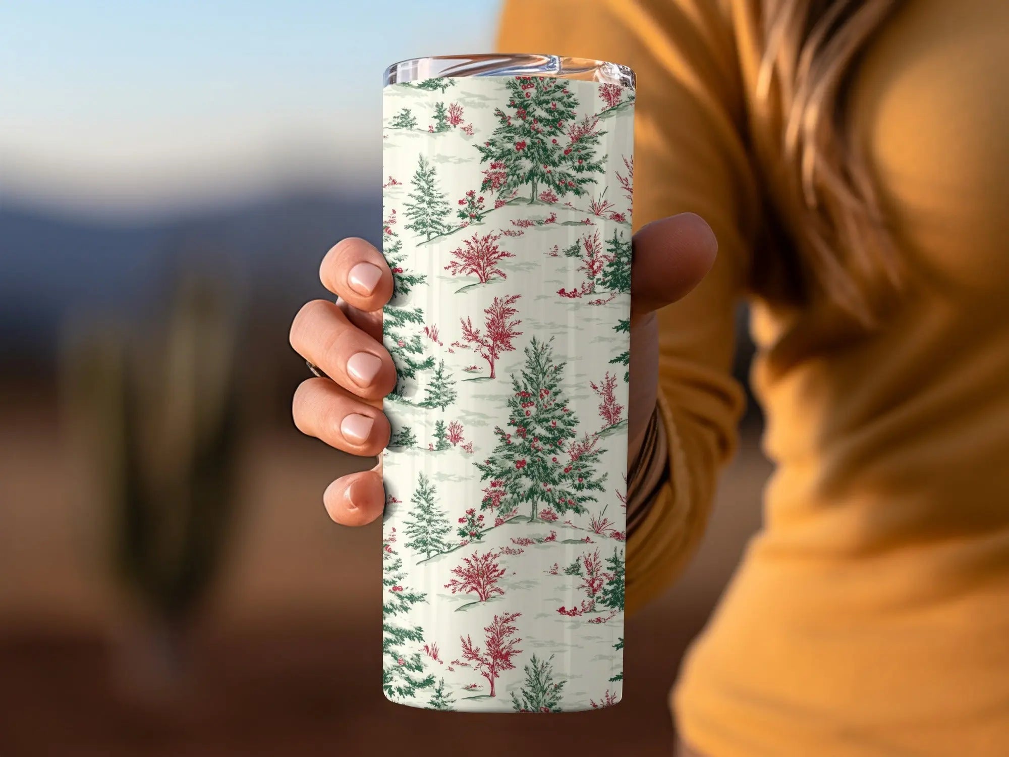 Christmas Tree Digital Seamless Pattern, Holiday Digital Paper, Winter Landscape, Christmas Design, Festive Digital Paper, Xmas Repeat - Moore and Mountain