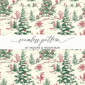 Christmas Tree Digital Seamless Pattern, Holiday Digital Paper, Winter Landscape, Christmas Design, Festive Digital Paper, Xmas Repeat - Moore and Mountain
