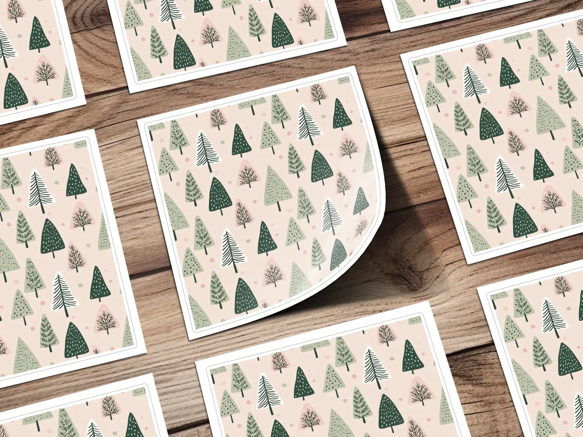 Christmas Tree Pattern Digital Download, Holiday Seamless Pattern, Winter Forest Digital Paper, Scrapbook Paper, JPEG Files, Digital - Moore and Mountain