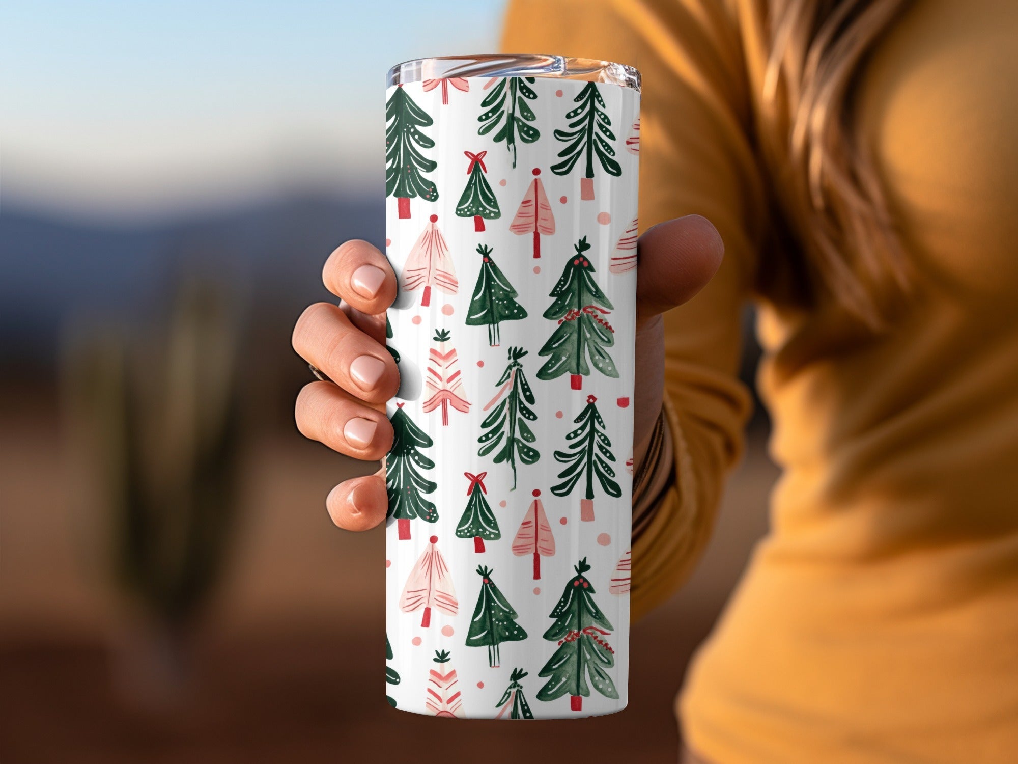 Christmas Tree Pattern Digital Paper, Holiday Trees Seamless Pattern, Festive Digital Download, Scrapbooking Paper Pack - Moore and Mountain
