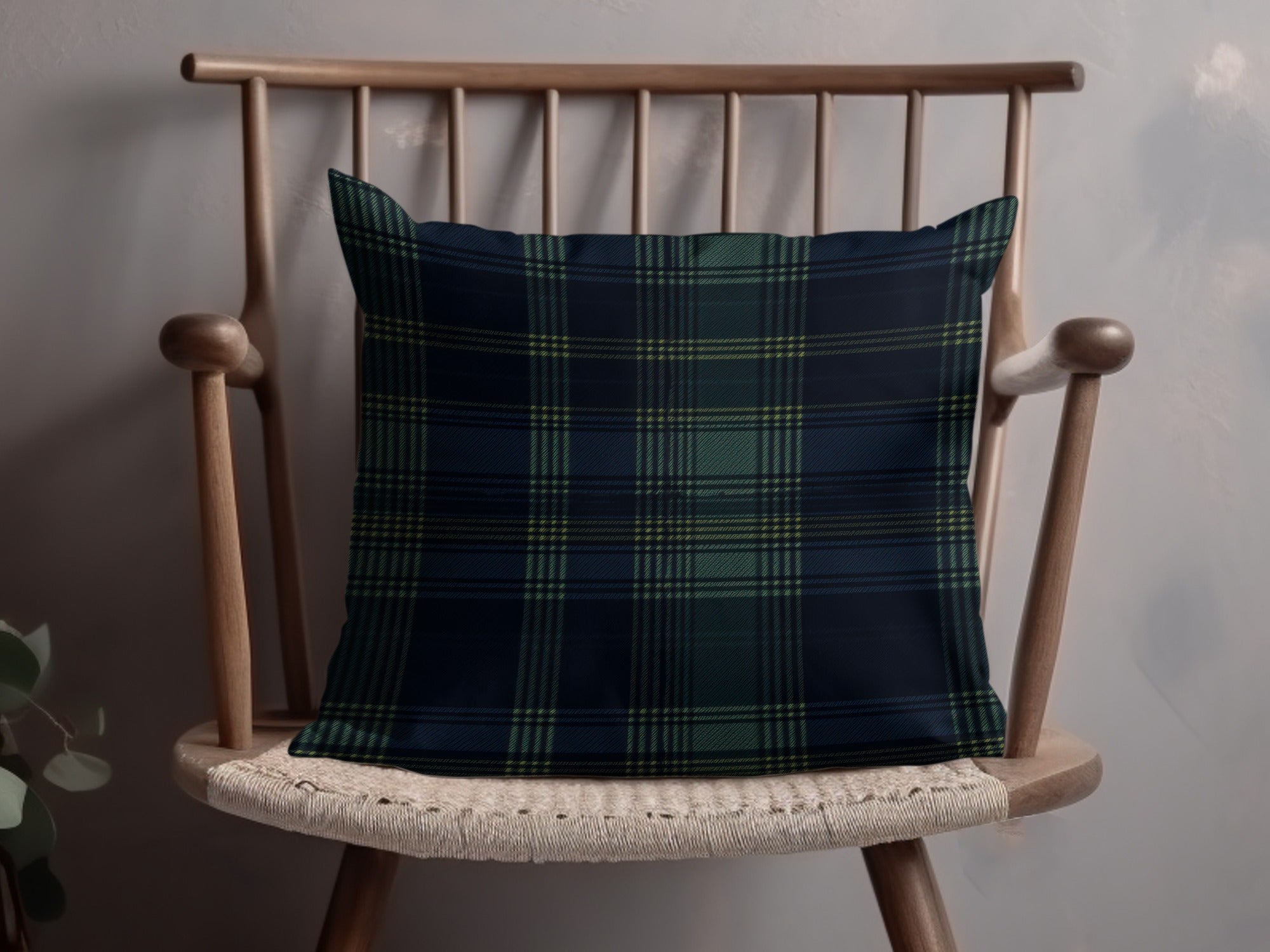Classic Blue Green and Yellow Plaid Design Scottish Tartan Seamless Background - Moore and Mountain