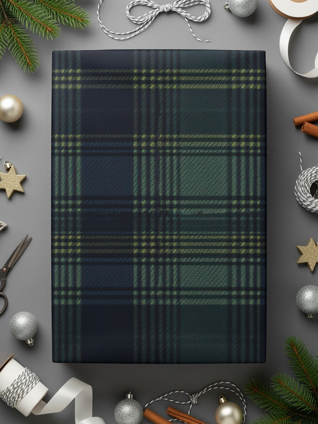 Classic Blue Green and Yellow Plaid Design Scottish Tartan Seamless Background - Moore and Mountain
