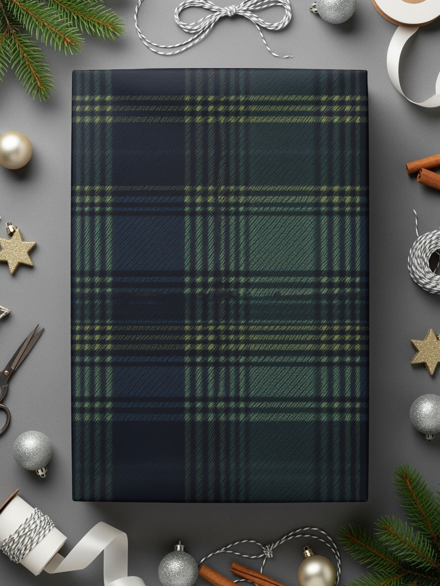 Classic Blue Green and Yellow Plaid Design Scottish Tartan Seamless Background - Moore and Mountain