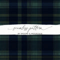 Classic Blue Green and Yellow Plaid Design Scottish Tartan Seamless Background - Moore and Mountain