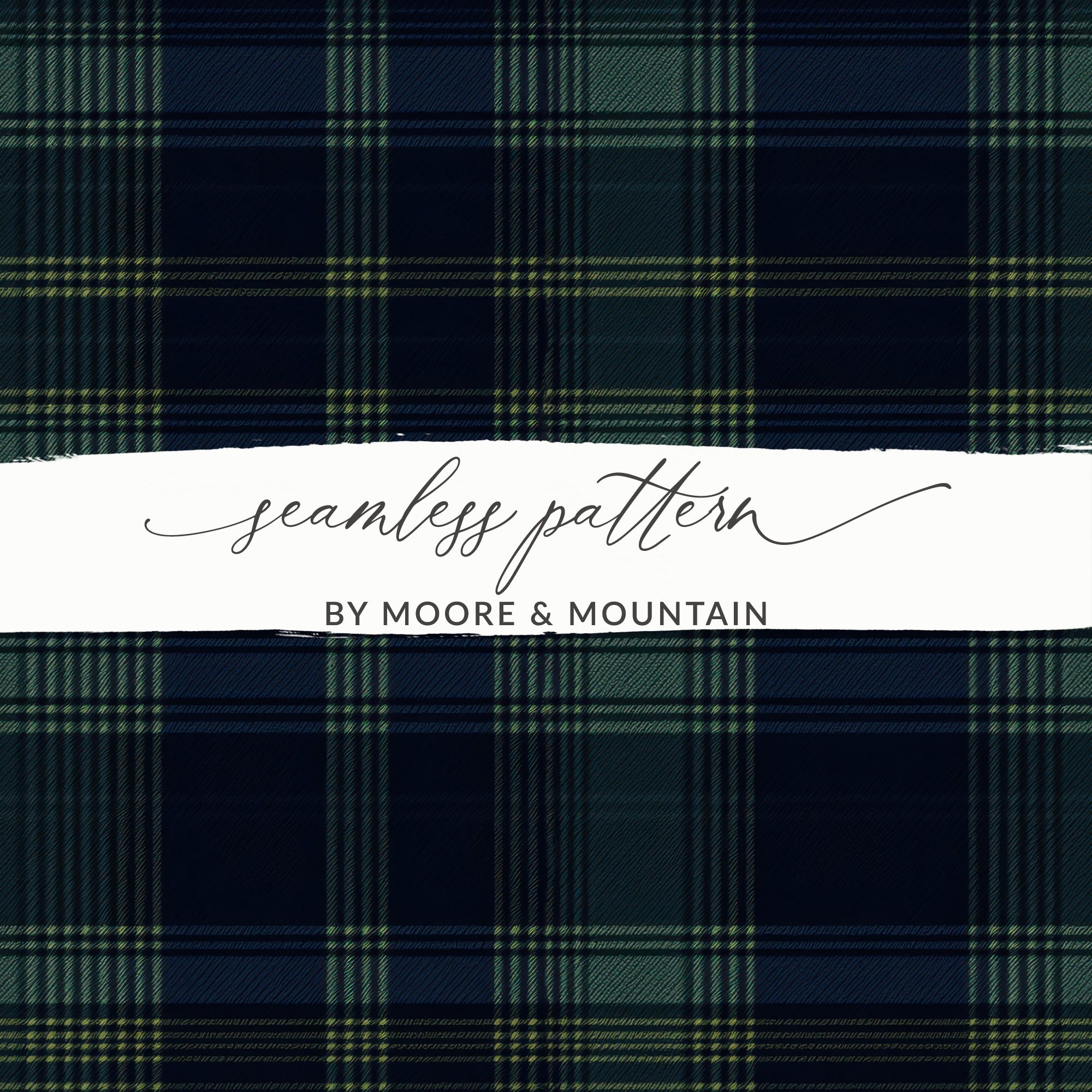 Classic Blue Green and Yellow Plaid Design Scottish Tartan Seamless Background - Moore and Mountain