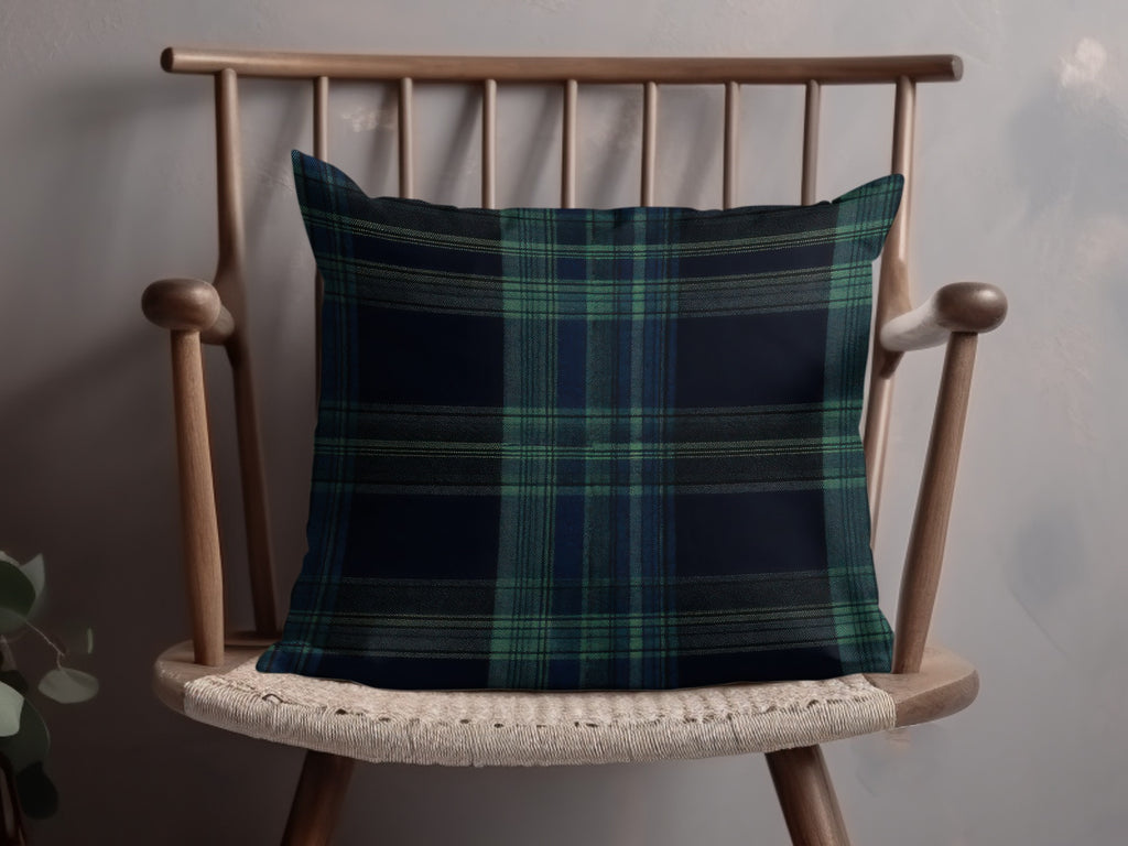 Classic Navy Blue and Green Tartan Seamless Digital - Moore and Mountain