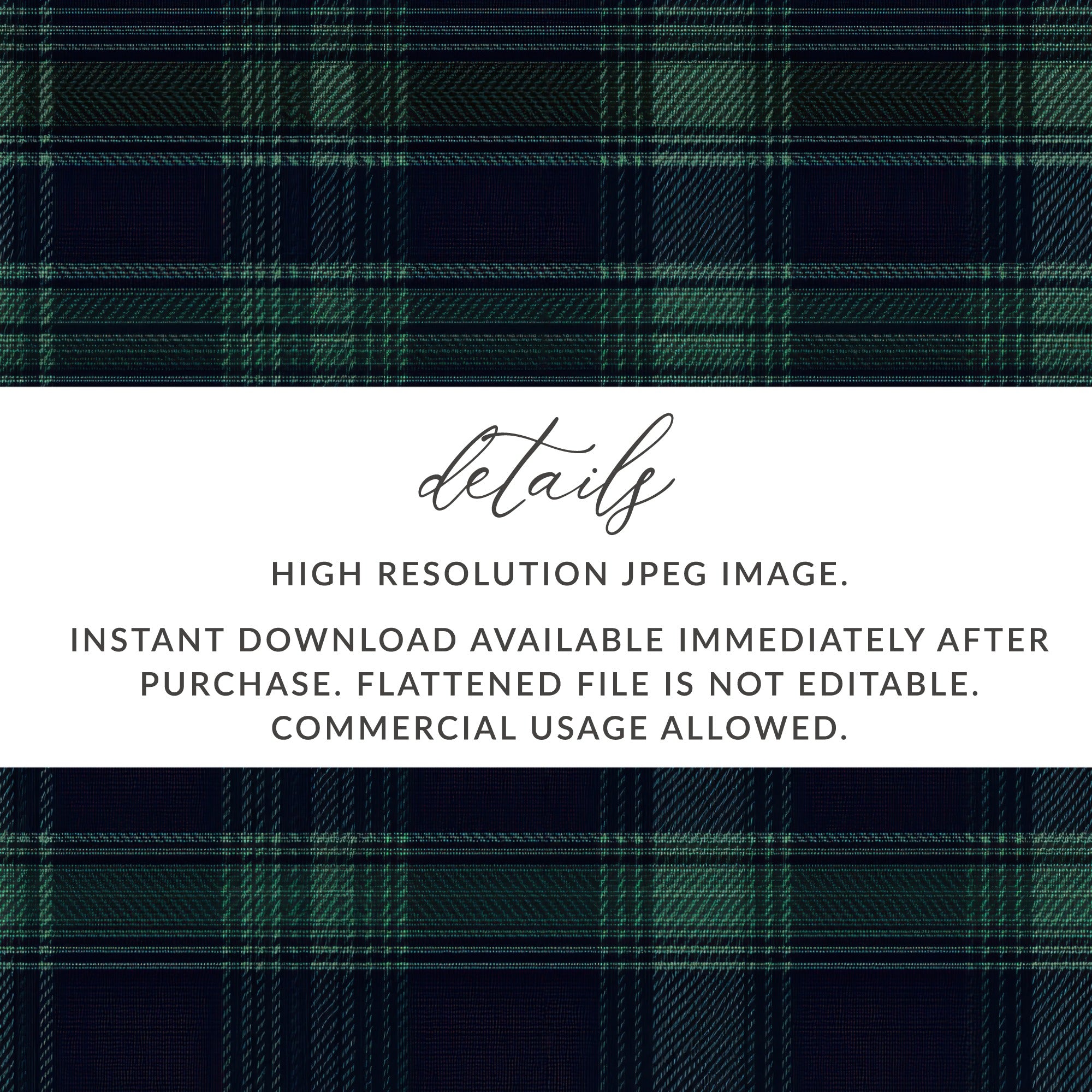 Classic Navy with Green Scottish Plaid Seamless Pattern - Moore and Mountain