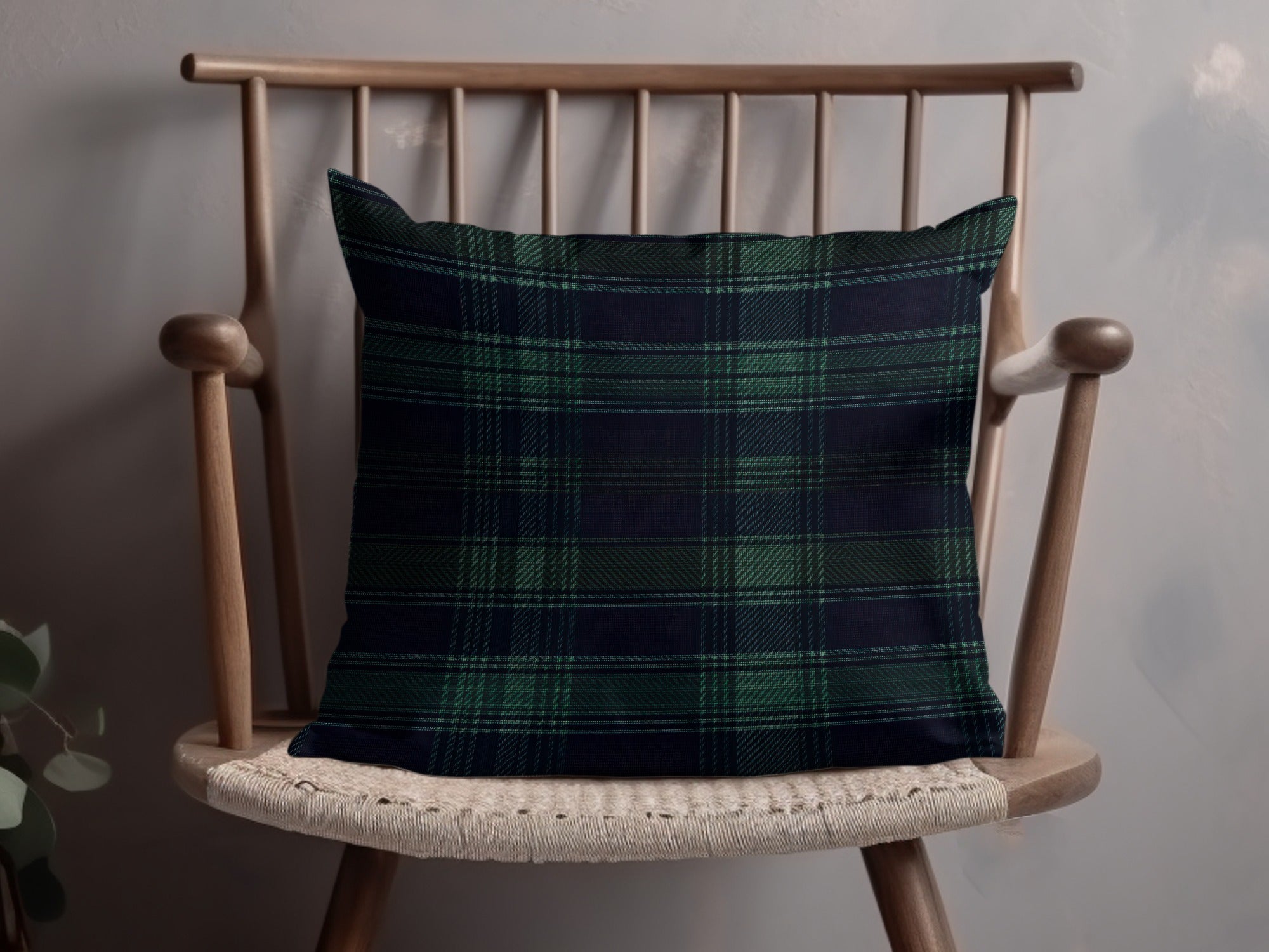 Classic Navy with Green Scottish Plaid Seamless Pattern - Moore and Mountain