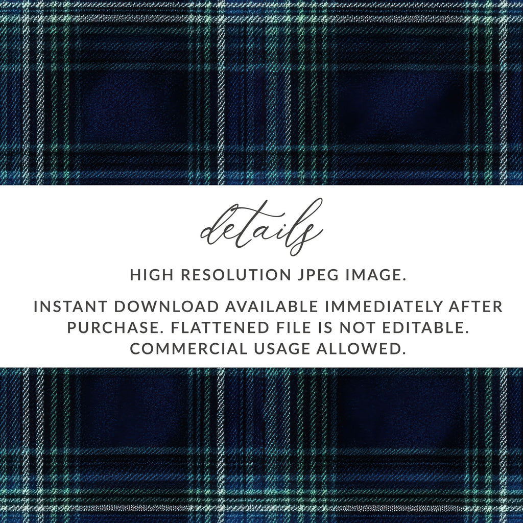 Classic Style Navy Blue Tartan Seamless Digital - Moore and Mountain