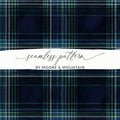 Classic Style Navy Blue Tartan Seamless Digital - Moore and Mountain