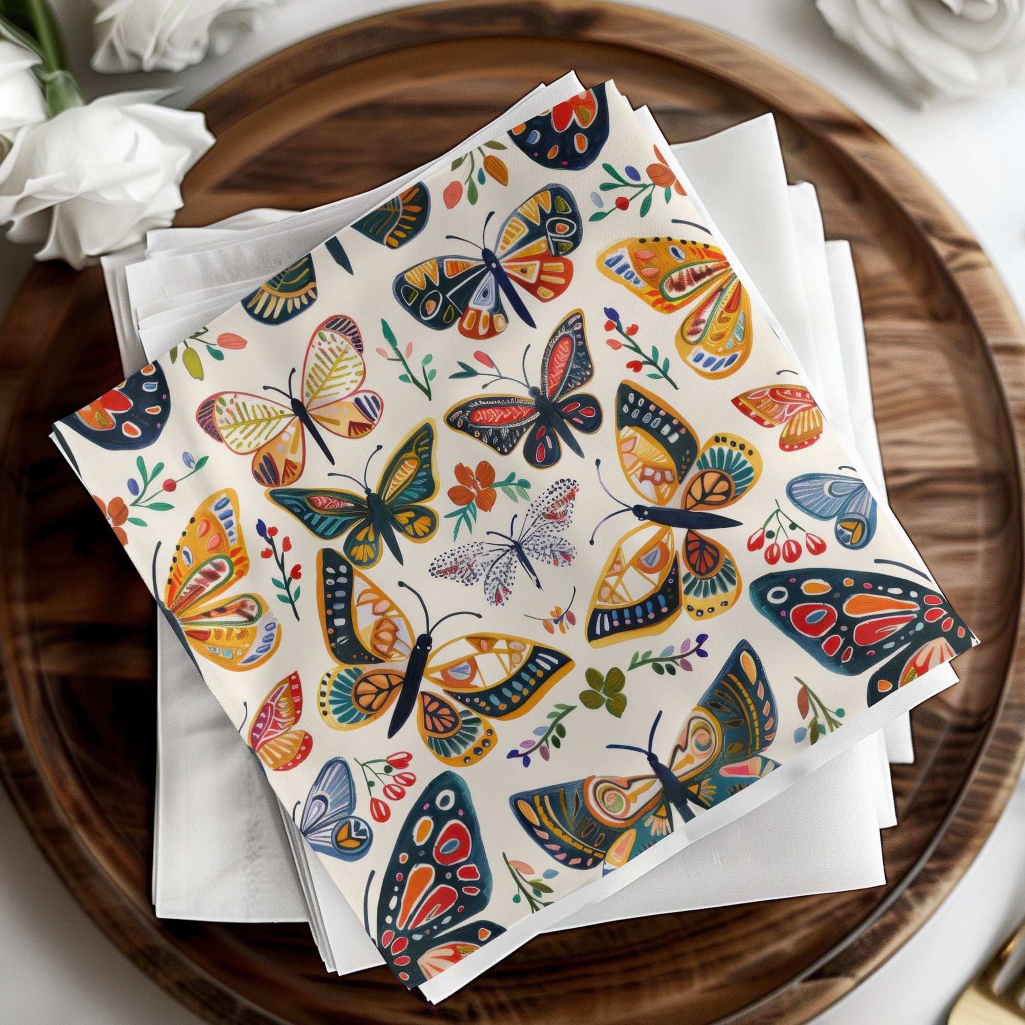 Colorful Butterfly Pattern, Digital Paper, Insect Art, Seamless Pattern Design, Butterflies Printable Art, Scrapbook Paper Download - Moore and Mountain