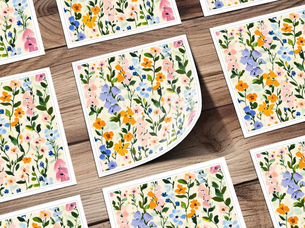Colorful Floral Pattern Art Print Product